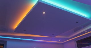 Натяжной потолок с подсветкой Новокузнецк, цена от 2096 руб.